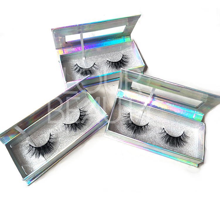 3D Faux Mink Volume Silk False Eyelash Private Label Wholesale EL07